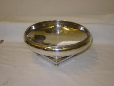 Appraisal: A FRUIT BOWL of circular form with moulded fluted rim