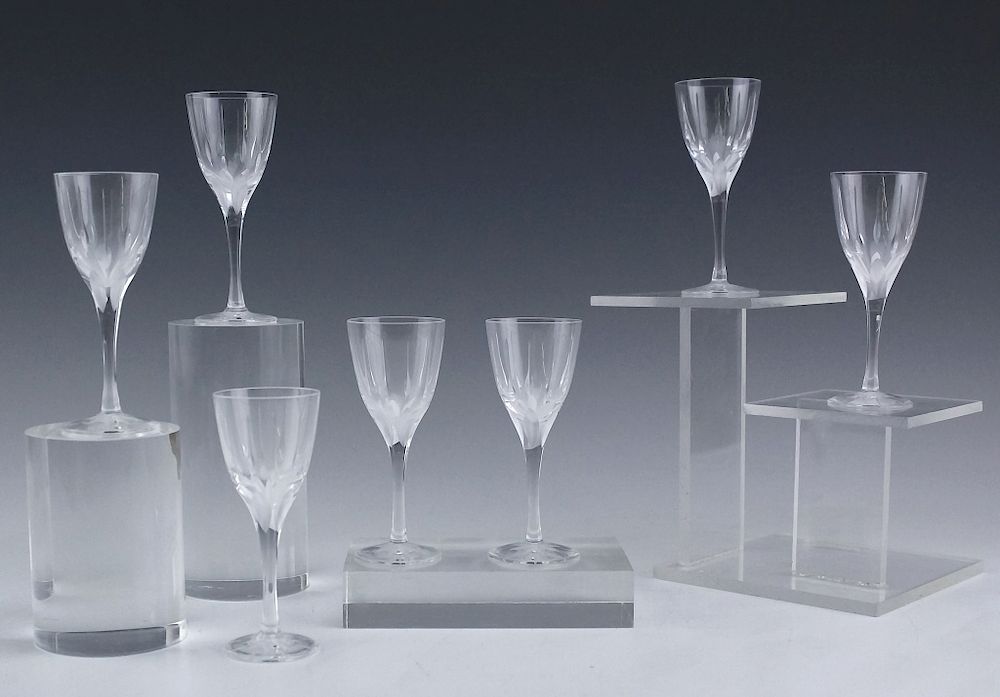 Appraisal: Must De Cartier France Crystal Cordial Glasses Rare set of