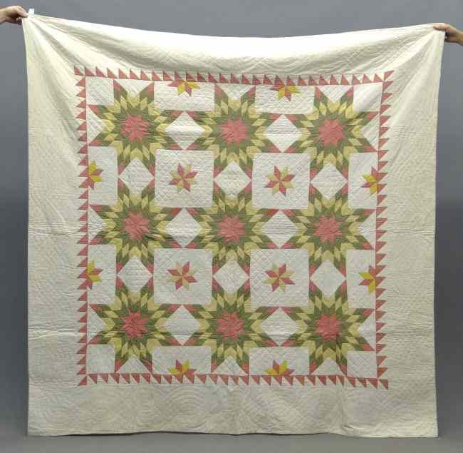 Appraisal: th c star quilt '' square