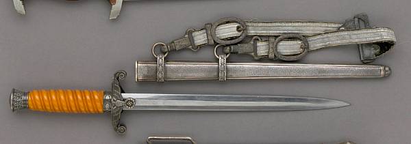 Appraisal: A German Army officer's dagger by Tiger The inch blade