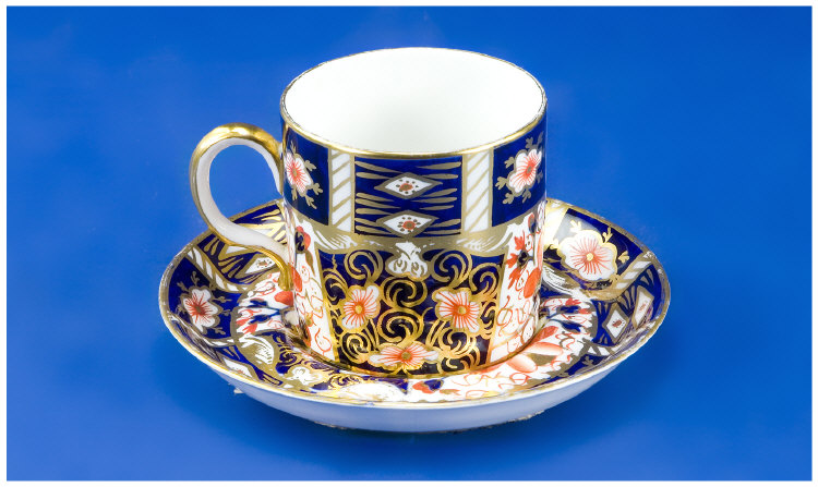 Appraisal: Royal Crown Derby - Imari Pattern Cups and saucer Dated