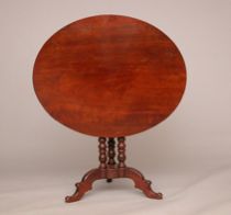 Appraisal: Oval Mahogany Table on Tripod Base Late th Century oval