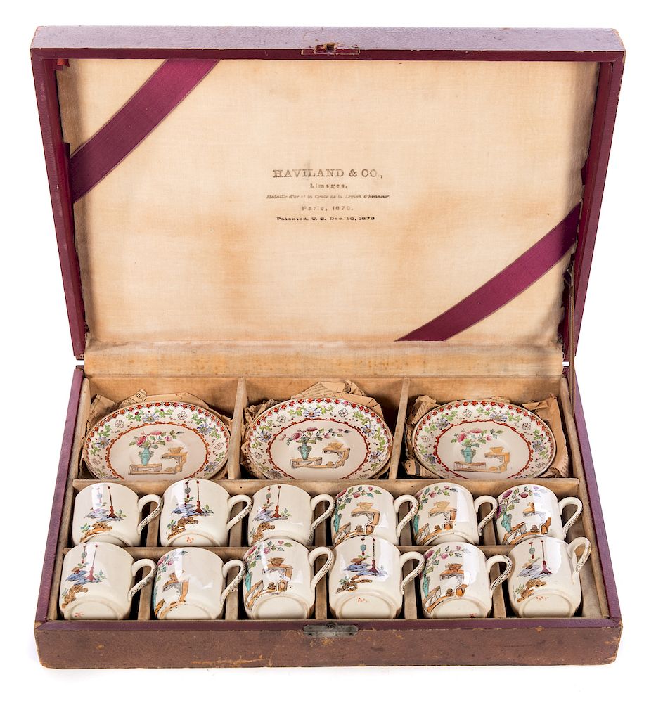 Appraisal: Piece Haviland Company Limoges Tea Set box is wide Excellent