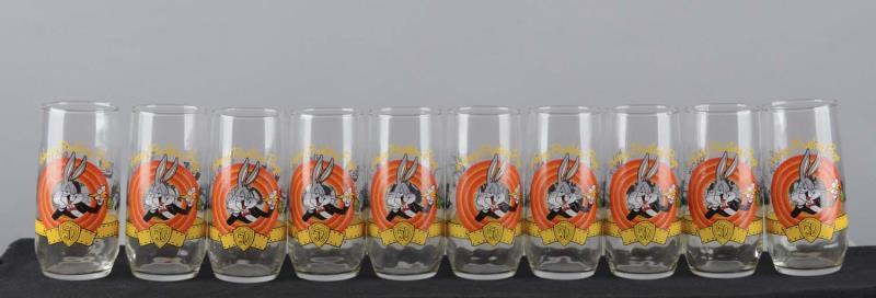 Appraisal: Lot of Bugs Bunny Loony Tunes Glasses Each also features