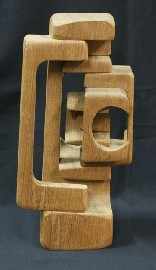 Appraisal: Brian Willsher English born Untitled carved wood signd and dated