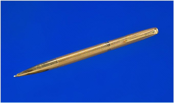 Appraisal: Yard Of Lead Rolled Gold Pencil engine turned in original