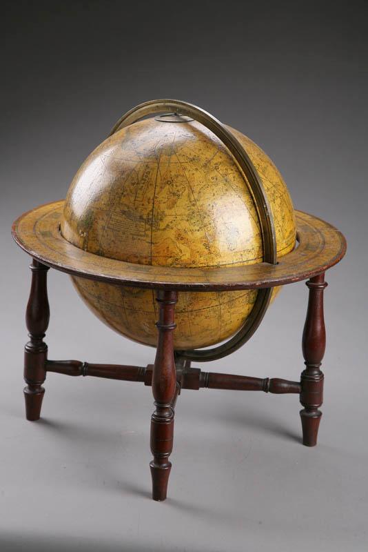 Appraisal: REGENCY CELESTIAL GLOBE ON STAND Cary's New Celestial Globe on