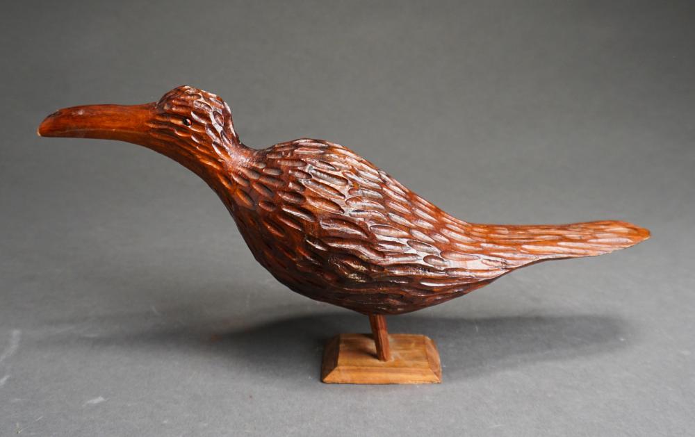 Appraisal: Carved Wood Figure of a Bird H in cm