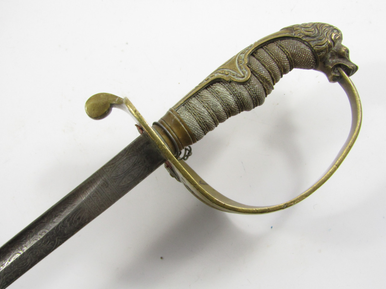 Appraisal: A German WWI Imperial Navy sword for Herbert Winterhalder brass