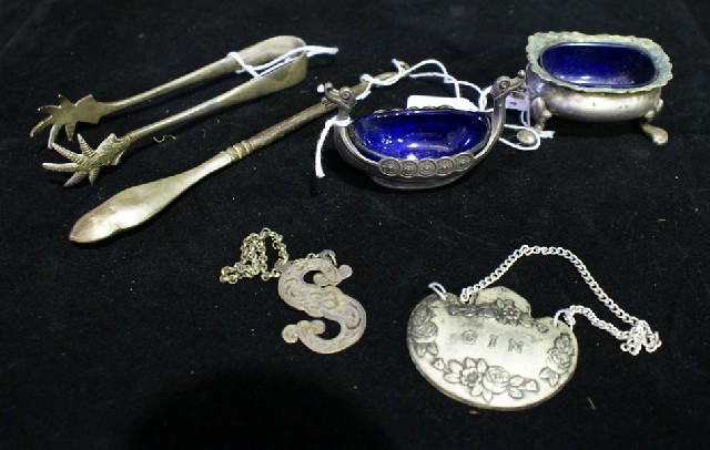 Appraisal: A quantity of sterling silver and plated items comprising a