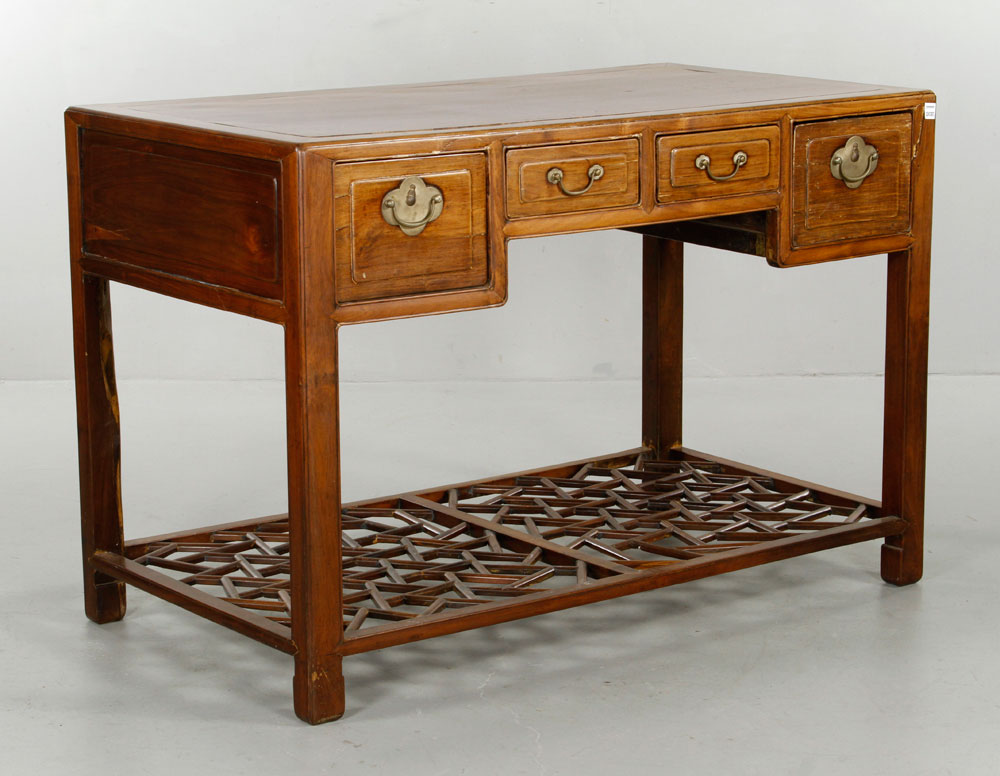 Appraisal: - th C Chinese Scholars Desk th century Chinese scholars