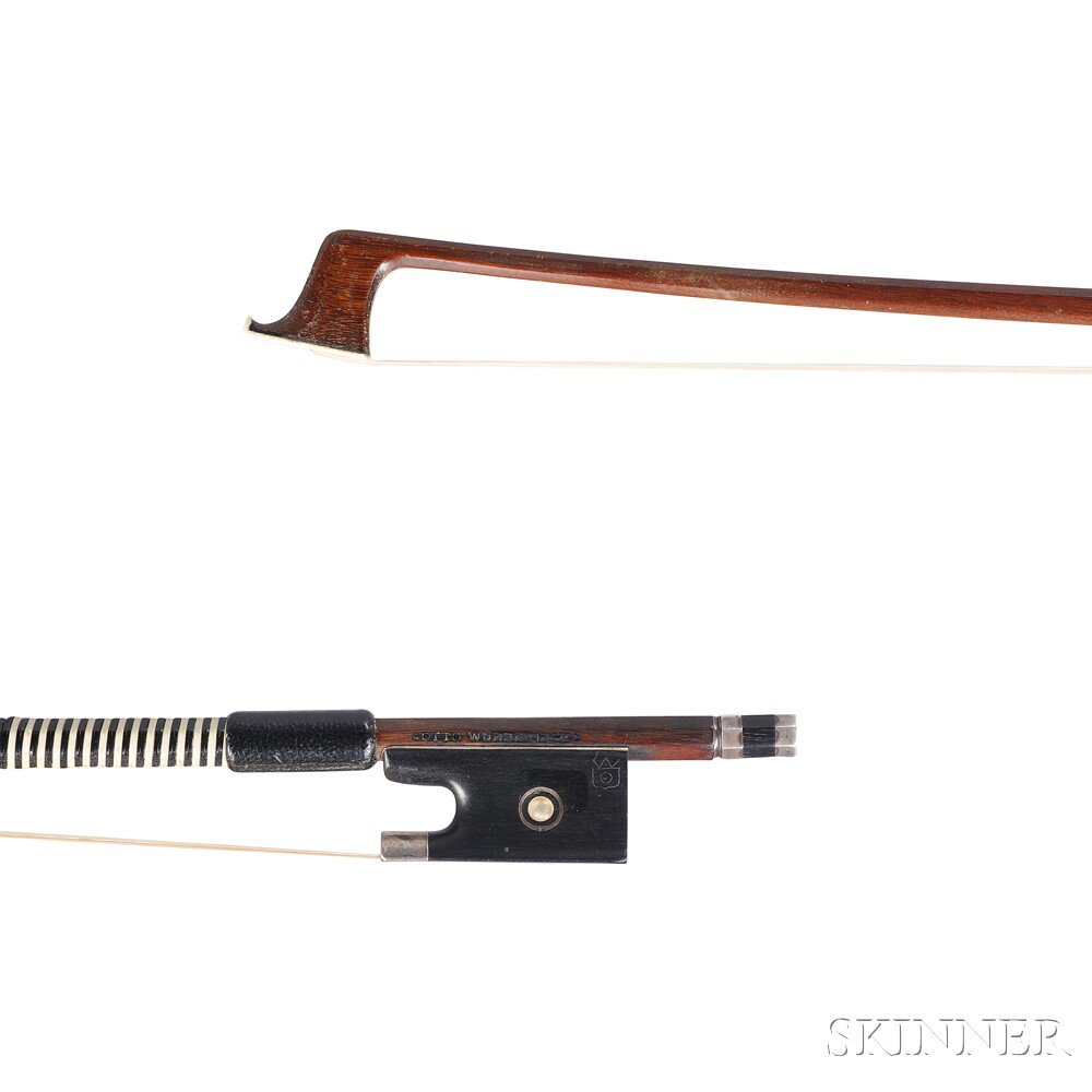 Appraisal: German Silver-mounted Violin Bow Otto Wunderlich the octagonal stick stamped