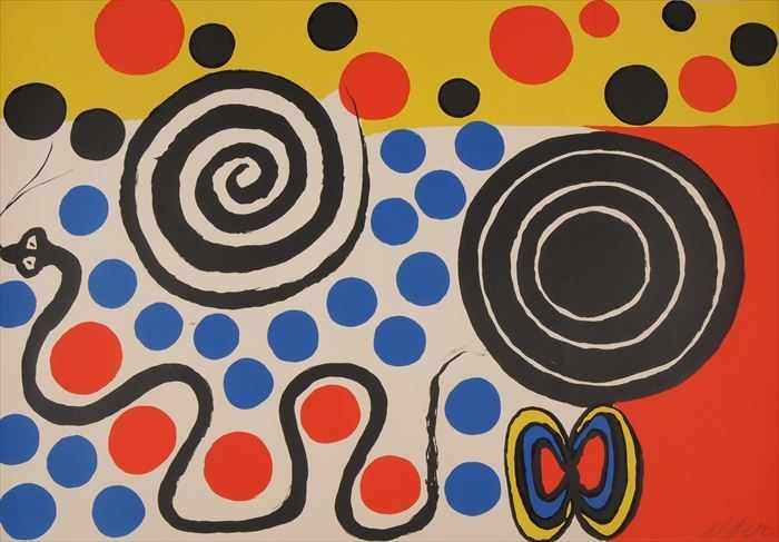 Appraisal: ALEXANDER CALDER - UNTITLED Serigraph in colors x in signed