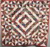 Appraisal: QUILTS - Lot of two patchwork quilts Log Cabin pattern