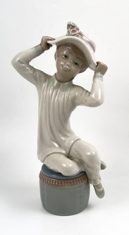 Appraisal: Retired Lladro gloss porcelain figurine of a little girl with