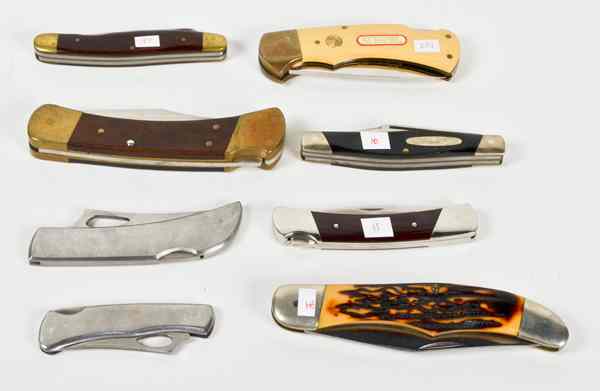 Appraisal: Pocket Knives Lot of Eight Lot includes Buck Camillus Frost