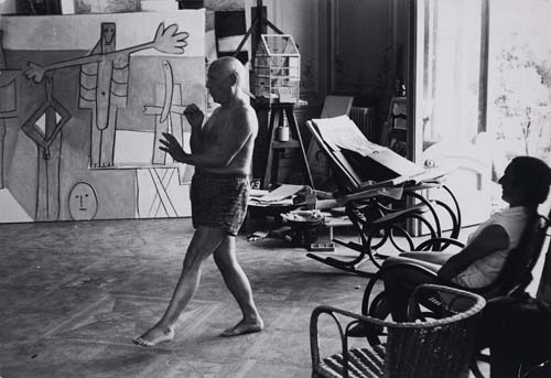 Appraisal: DUNCAN DAVID DOUGLAS - Picasso in Cannes Together variant photographs