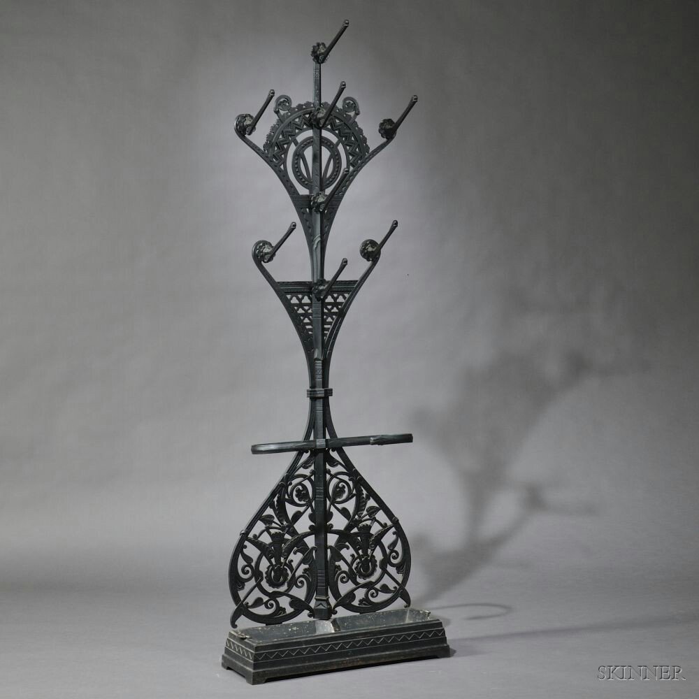 Appraisal: Christopher Dresser for Coalbrookdale Cast Iron Hall Stand Shropshire England