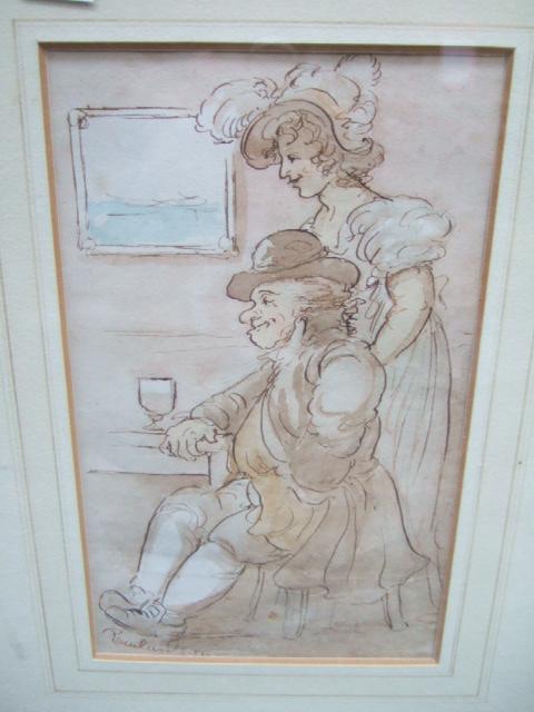 Appraisal: Manner of Thomas Rowlandson Topper with his lady at an