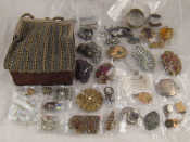 Appraisal: A mixed lot of white metal test silver and costume