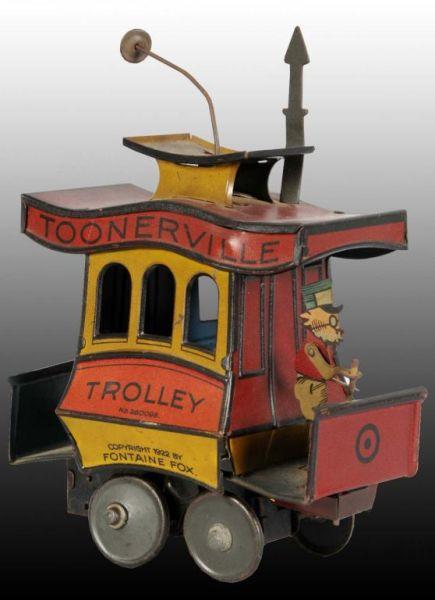 Appraisal: Tin Nifty Toonerville Trolley Wind-Up Toy Description Working Includes original