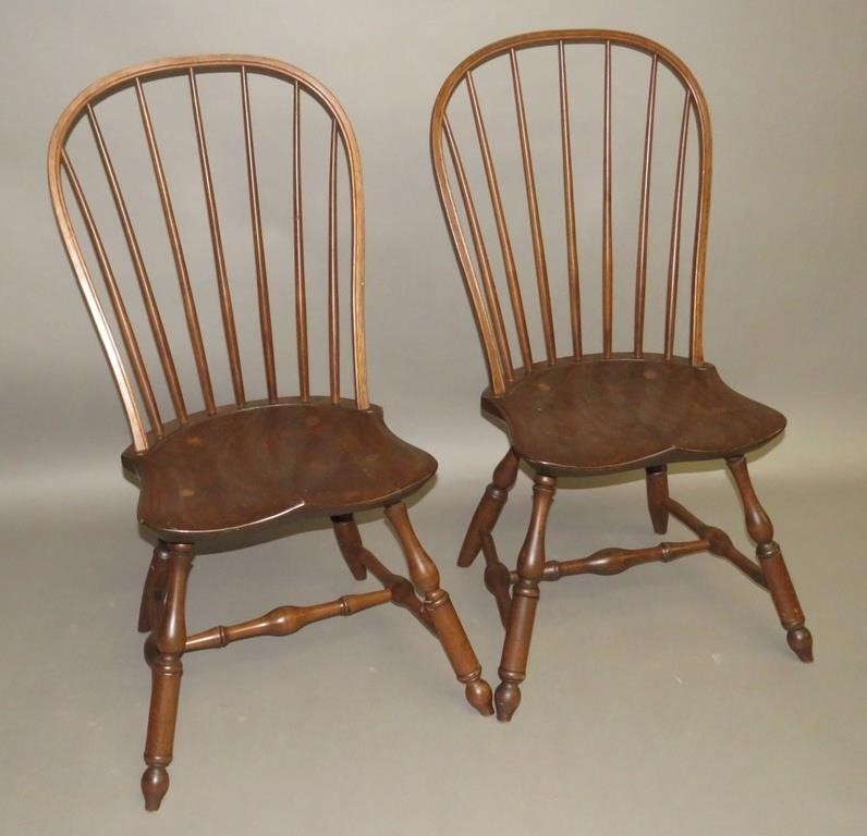 Appraisal: PAIR OF CHAIRS BY R DREW LAUSCH EPHRATA PAca late