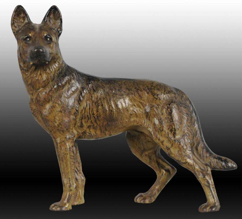 Appraisal: German Shepard Dog Cast Iron Doorstop Description Made by Littco