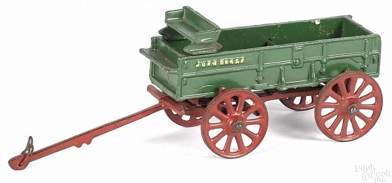 Appraisal: Vindex cast iron John Deere farm wagon Vindex cast iron