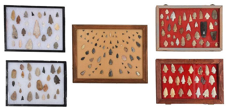 Appraisal: Group of Native American Stone Arrowheads age and origin unknown