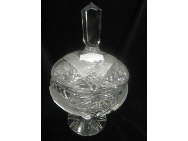 Appraisal: Cut Crystal Covered Candy Dish