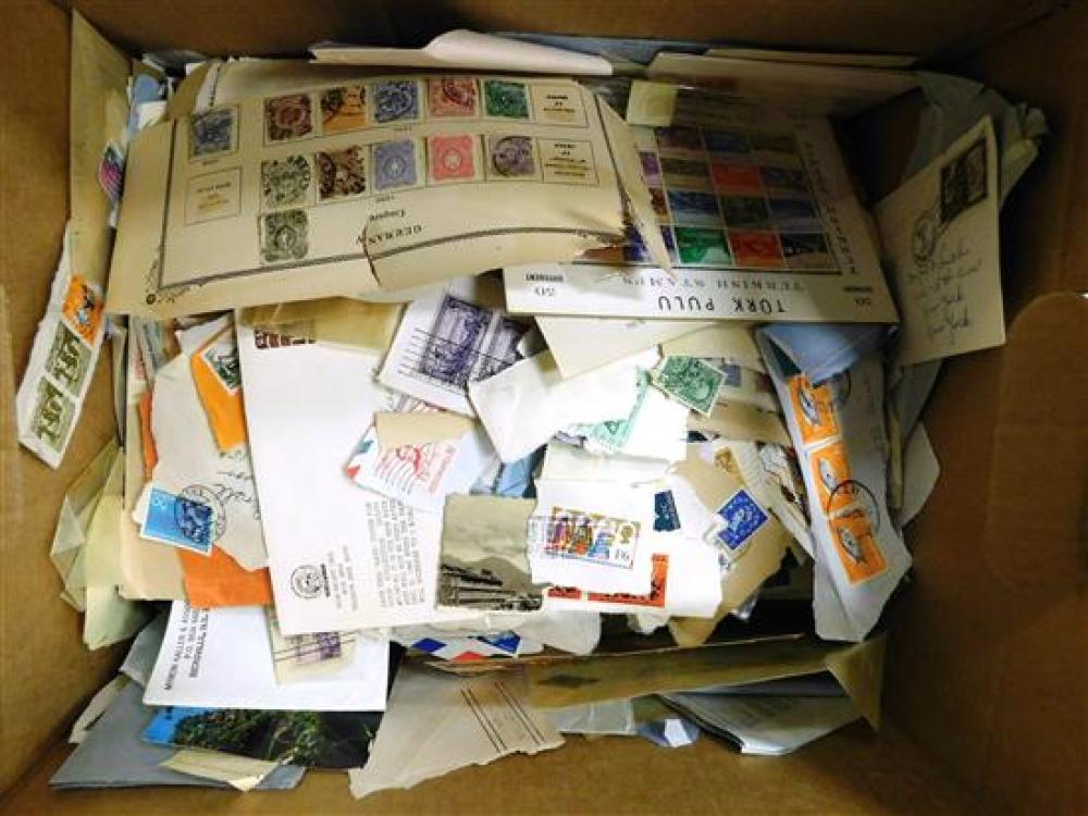 Appraisal: STAMPS etc Accumulation of loose stamps on and off paper