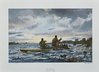 Appraisal: Ogden M Pleissner - Two Color Prints The Marsh Gunners