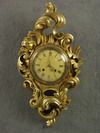 Appraisal: WALL CLOCK - Early th C carved and gilded case