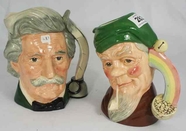 Appraisal: Royal Doulton Large Size Character Jugs Mark Twain D and