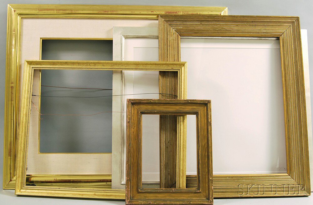 Appraisal: Five Assorted Frames rabbet sizes from x to x in