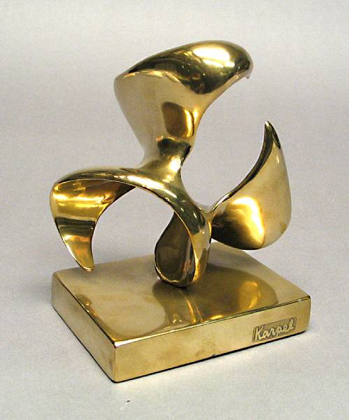 Appraisal: Eli Karpel Untitled Composition stamped 'Karpel' on the base and