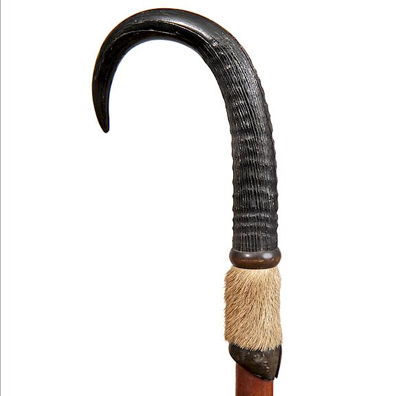 Appraisal: Horn Hiking Stick- Ca - Exclusive on Bidsquare Horn Hiking