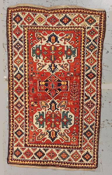 Appraisal: A Chelaberd rug Caucasus late th century size approximately ft