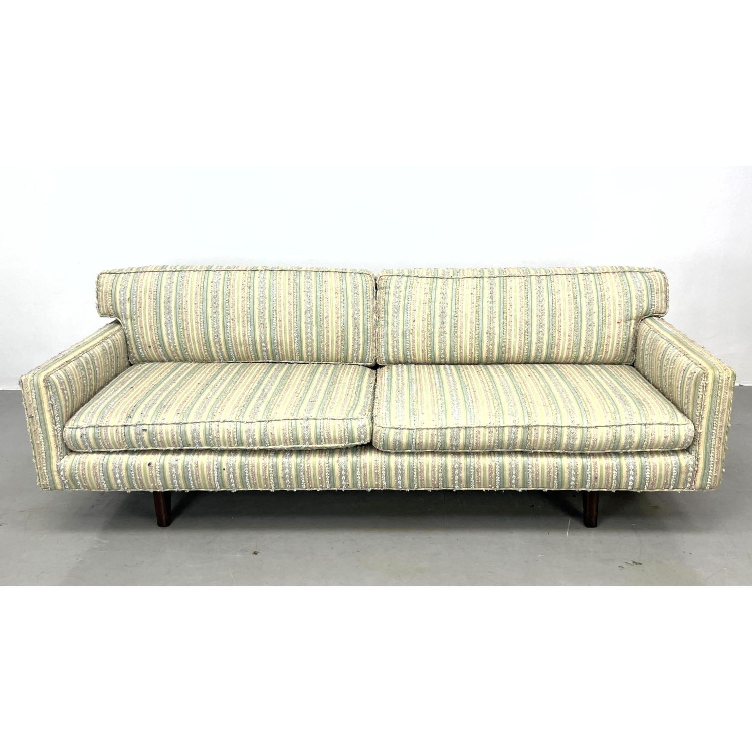 Appraisal: EDWARD WORMLEY For DUNBAR Modern Design Sofa Couch Back legs