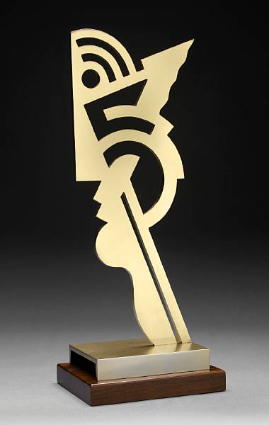 Appraisal: Roy Lichtenstein American - Untitled Head G Brass multiple with