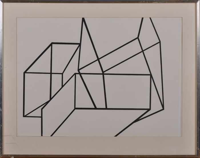 Appraisal: AL HELD - UNTITLED Lithograph x in sight numbered Albright-Knox