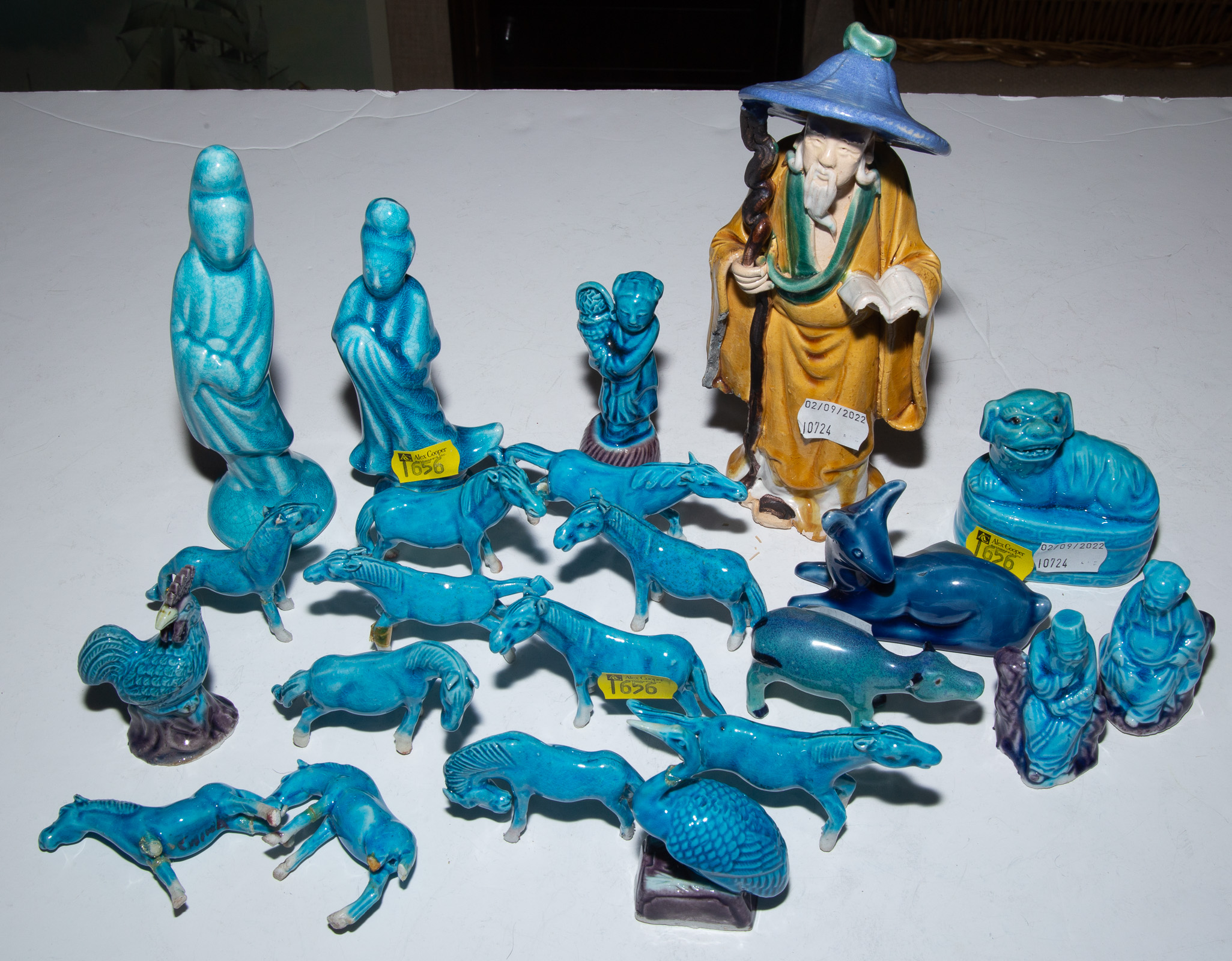 Appraisal: ASSORTED CHINESE CERAMIC FIGURES Tallest is in H