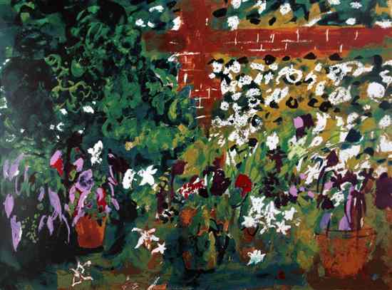 Appraisal: John Piper - printer's proof print Terrace with Red Pots