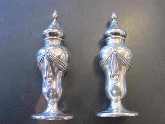 Appraisal: PAIR OF BIRMINGHAM STERLING SILVER CRUETS