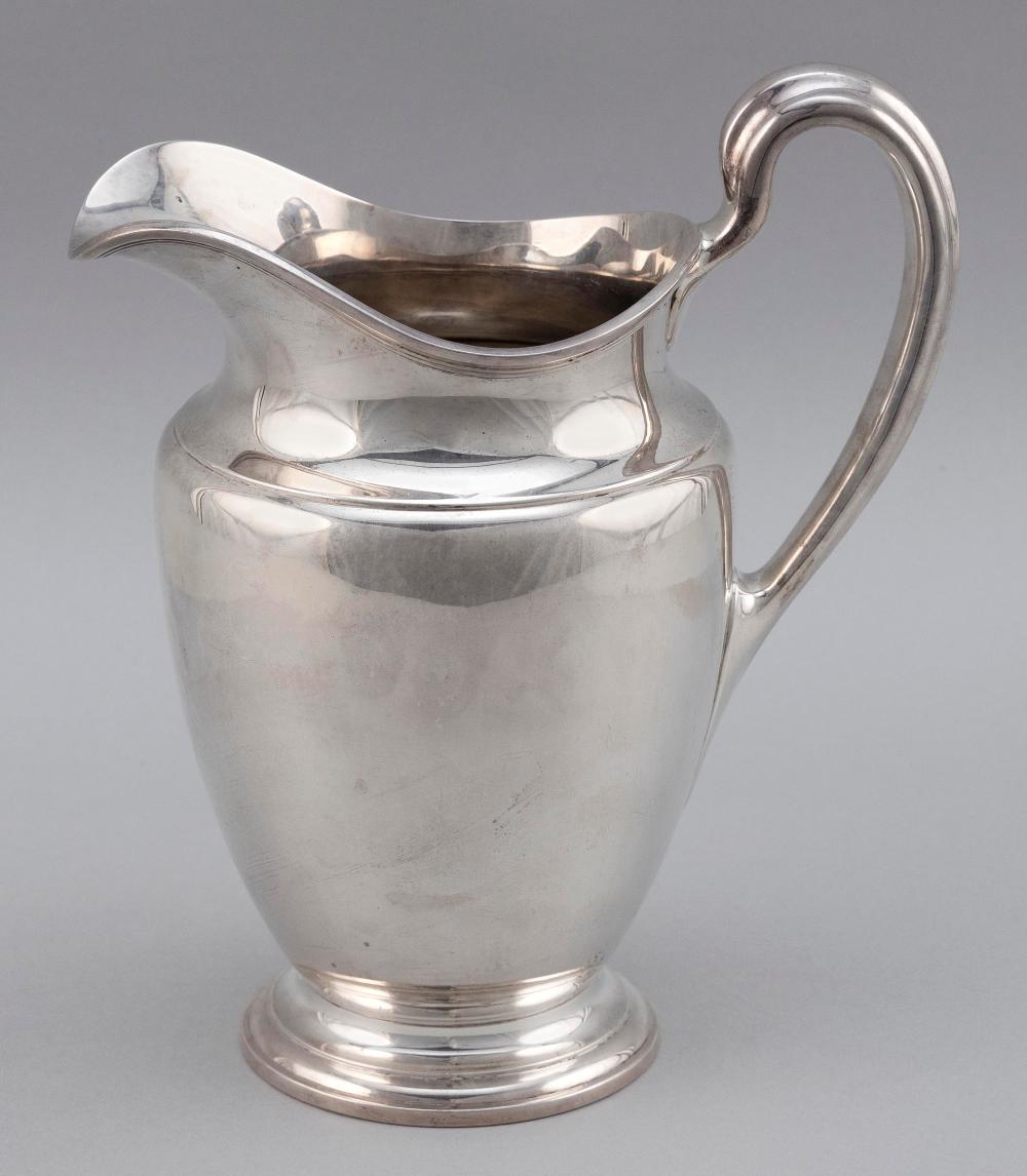 Appraisal: TIFFANY CO STERLING SILVER WATER PITCHER NEW YORK - APPROX