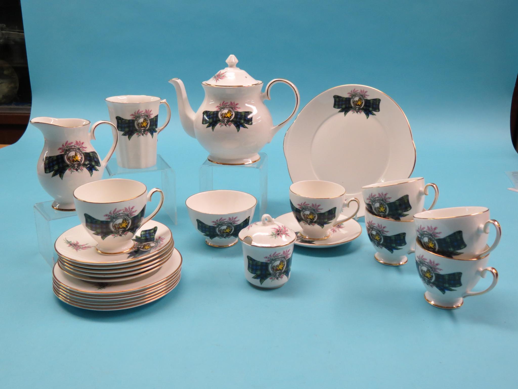 Appraisal: A Royal Grafton bone china teaset Campbell tartan twenty-four pieces