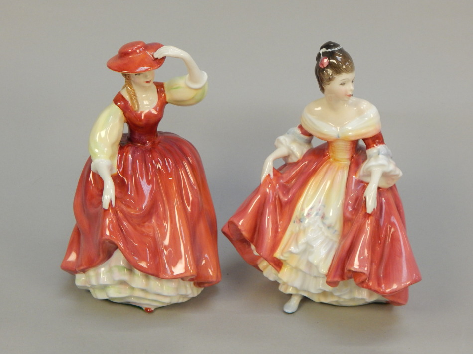 Appraisal: Two Royal Doulton porcelain figures Buttercup and Southern Belle