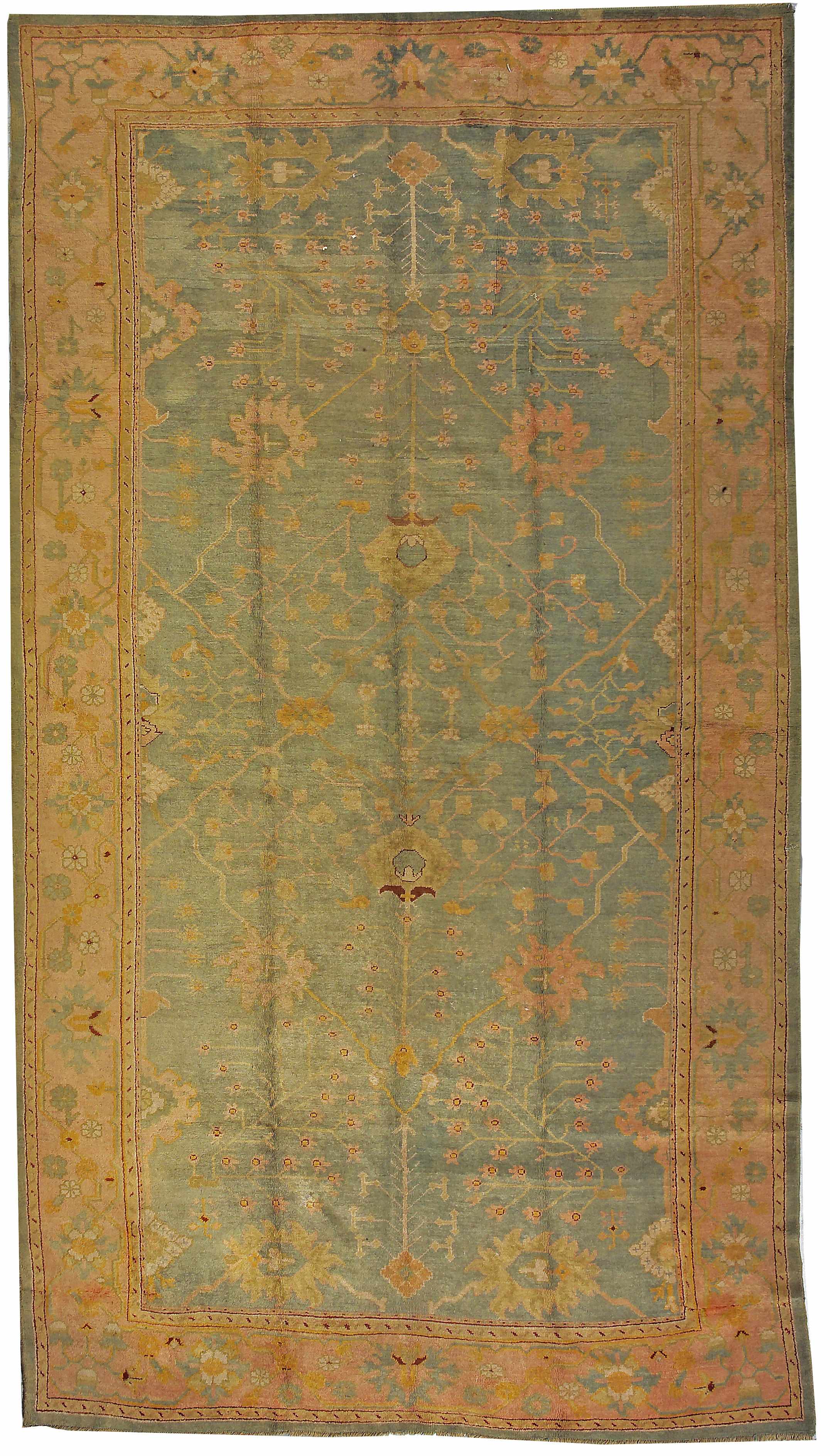 Appraisal: An Oushak carpet West Anatolialate th centurysize approximately ft x