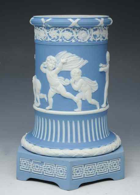 Appraisal: AN TH CENTURY WEDGWOOD JASPER 'ARGAND'S PATENT LAMP' VASE circa