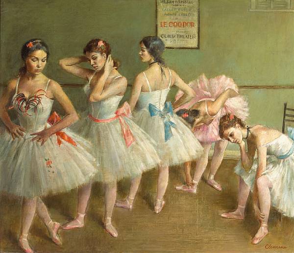 Appraisal: n a Paul Clemens - The Ballet Studio signed 'Clemens'